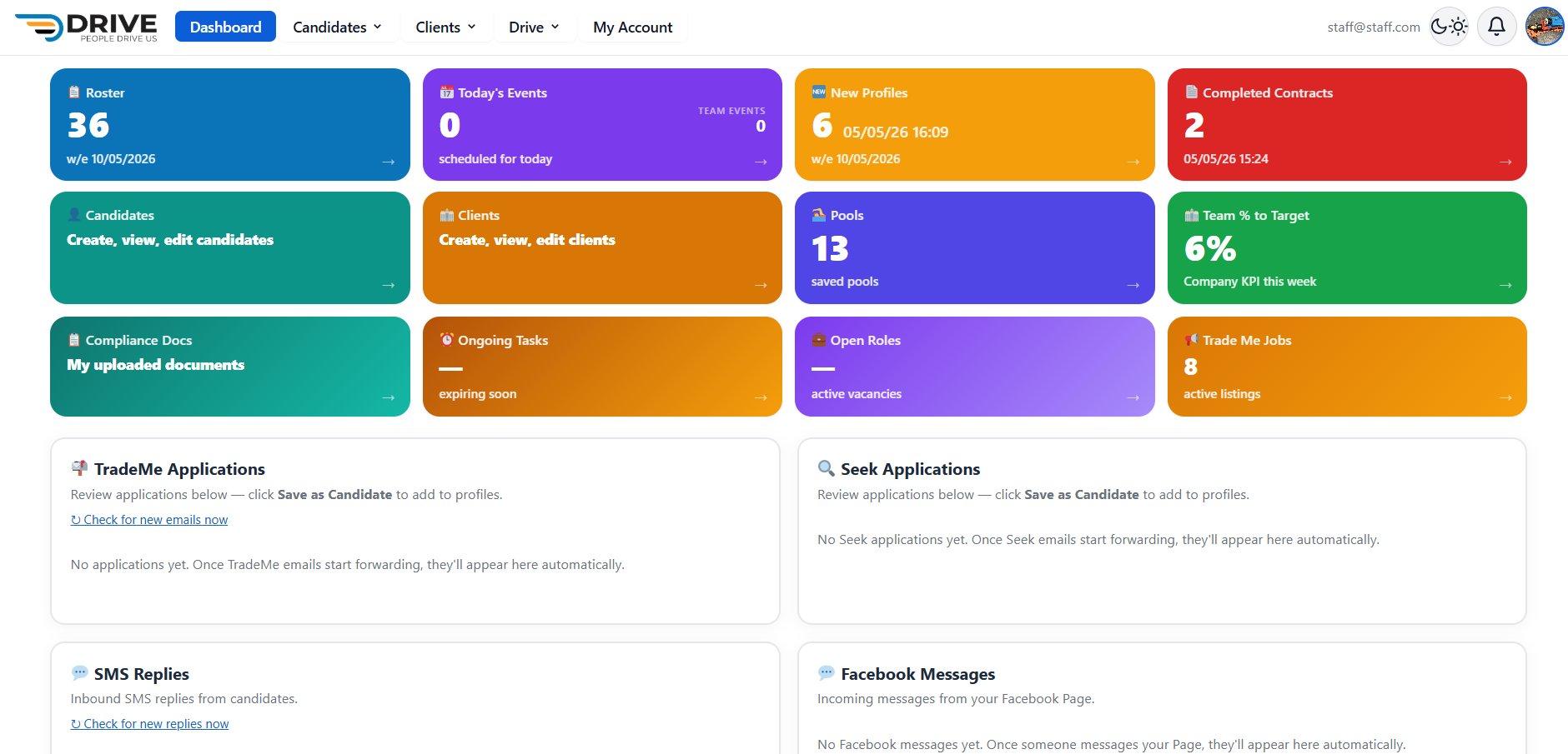 Drive Portal — Recruitment CRM